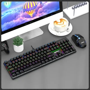 SAMA CK1900 RGB Mechanical Gaming Keyboard (Blue Switch) + Gaming Mouse Combo